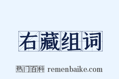 右藏组词是什么意思的图片